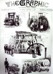 Front Cover of The Graphic Showing Important Inventions, 3rd January 1880