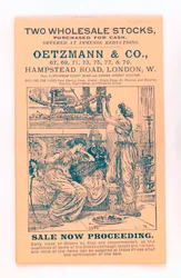 Front cover from a Oetzmann & Co. catalogue, c.1885-90