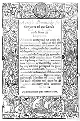 Frontispiece to a Roman Calendar, 1591