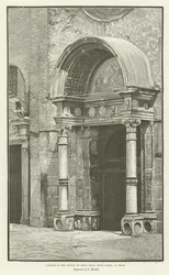 Gateway of the Church of Santa Maria delle Grazie, at Milan