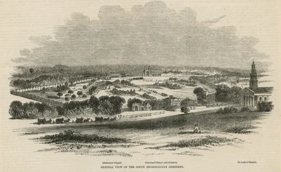 General View of the South Metropolitan Cemetery