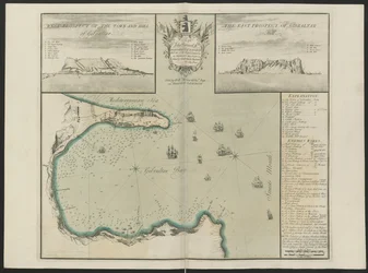 Gibraltar Bay (West and East Prospect of G. Hill.) By C. Price