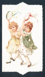 Girls Dancing with Tambourines