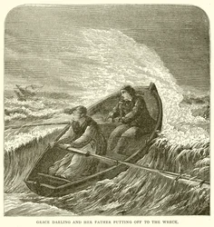 Grace Darling and her Father Putting Off to the Wreck