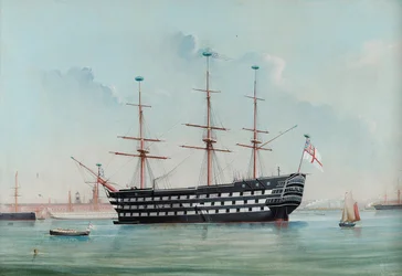 HMS Victory in Portsmouth Harbour