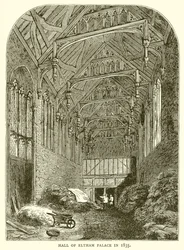 Hall of Eltham Palace in 1835
