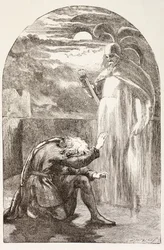 Hamlet Sees the Ghost, the Spirit of His Father, from 