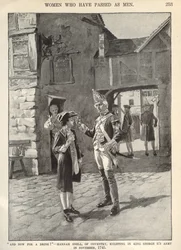 Hannah Snell, enlisting in King George II