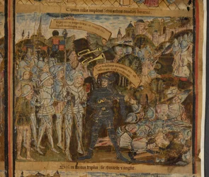 Edward of York leads his army into battle