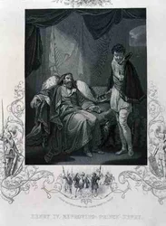 Henry IV Reproving Prince Henry, from Henry IV by William Shakespeare (1564-1616)