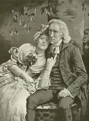 Henry Irving as The Vicar and Ellen Terry as Olivia
