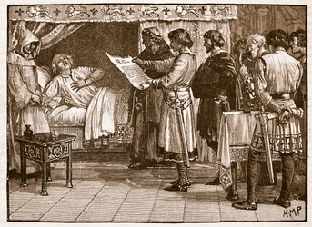 Henry receiving the news of John