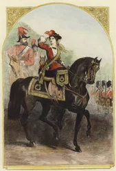 Her Majesty in Her New Military Costume at the Camp