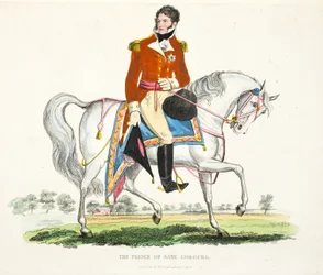 His Royal Highness, The Prince Regent of Great Britain, Illustration from An Historical Account of the Battle of Waterloo by William Mudford, 1816