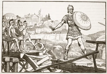 Horatius Cocles Defending the Bridge