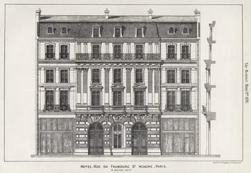 Hotel, Rue Du Faubourg St Honore, Paris