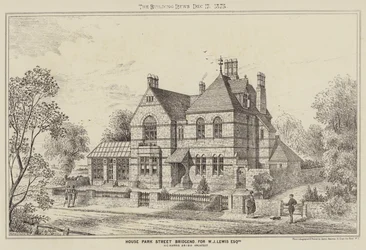 House Park Street Bridgend, for W J Lewis Esquire