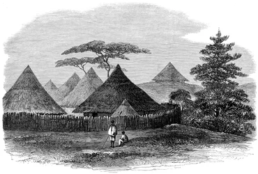 House at Magdala, from The British Expedition to Abyssinia, 1868