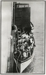 How the Titanic Survivors Were Picked Up by the Carpathia, from 
