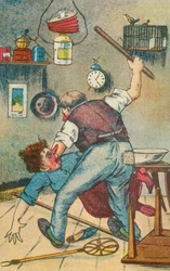 Husband Beating His Wife