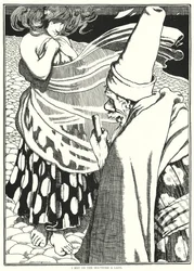 I met on the sea-shore a lady
