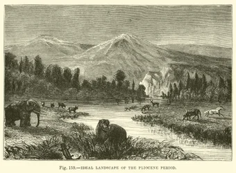 Ideal Landscape of the Pliocene Period