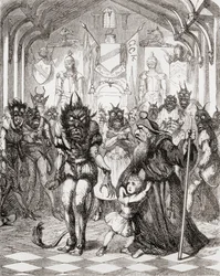 Illustration after George Cruikshank for the poem 