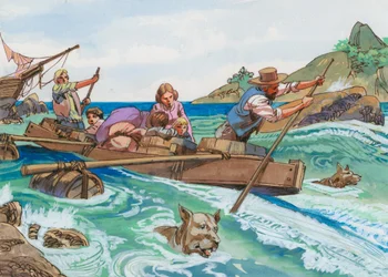 Illustration for Swiss Family Robinson