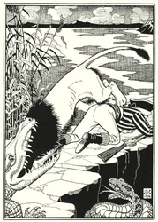 Illustration for the Adventures of Baron Munchausen