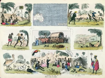 Illustrations of Australia and Polynesia, from a Geography Book