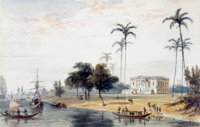 In the Garden House Reach, Calcutta