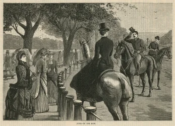 In the Row; Rotten Row, Hyde Park, London