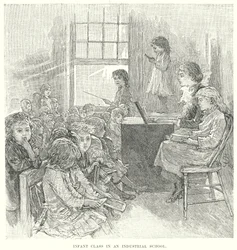 Infant Class in an Industrial School (engraving)