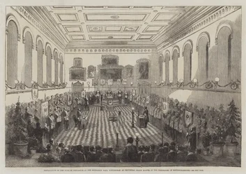Installation of the Duke of Newcastle at the Mechanics