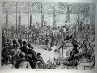 Installation of the Maharajah of Burdwan, Bengal