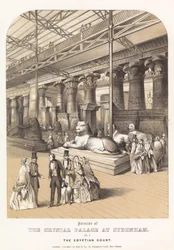 Interior of the Crystal Palace at Sydenham - The Egyptian Court