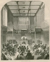 Interior of the House of Lords, Westminster, London