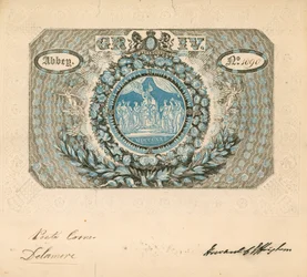 Invitation to the Coronation of George IV in 1821