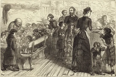 Irish Stew Dinner to the Poor at the Conder Street Mission Hall