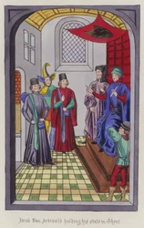Jacob Von Artaveld holding his state in Ghent