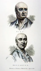 James Figg and Jack Broughton, from a print published in 1812