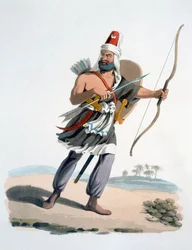 Janissary of Arabia, from The Military Costume of Turkey, 1830