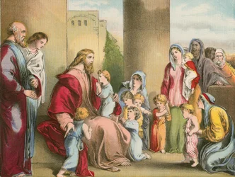 Jesus and the little children