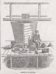 Jigging machine, Cornish copper mine