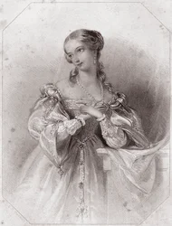 Juliet (Romeo and Juliet) (circa 1838) from Gallery of the Women of Shakespeare
