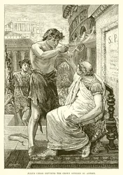 Julius Caesar refusing the crown offered by Antony
