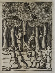 King Charles II hiding in Boscobel Woods, from 
