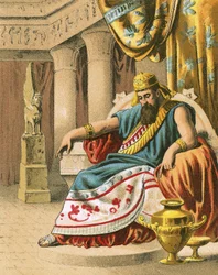 King Darius troubled about Daniel