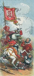 King Edward III at the Battle of Crecy