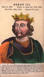 King Henry III (coloured engraving)